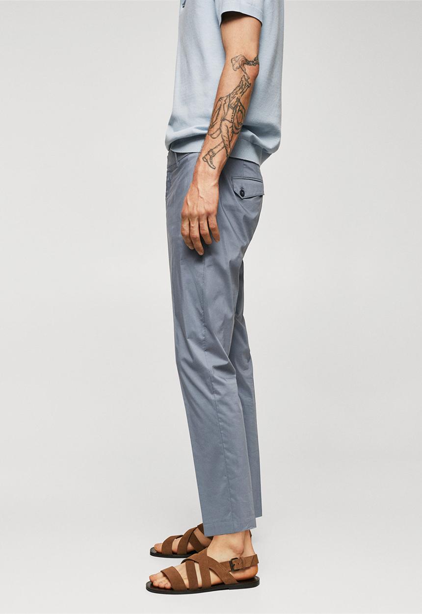 MANGO - Trousers yeco - medium blue