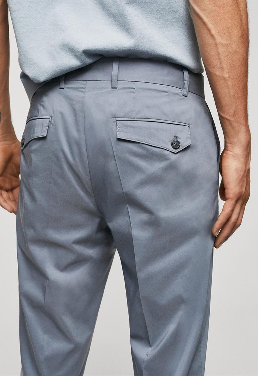 MANGO - Trousers yeco - medium blue