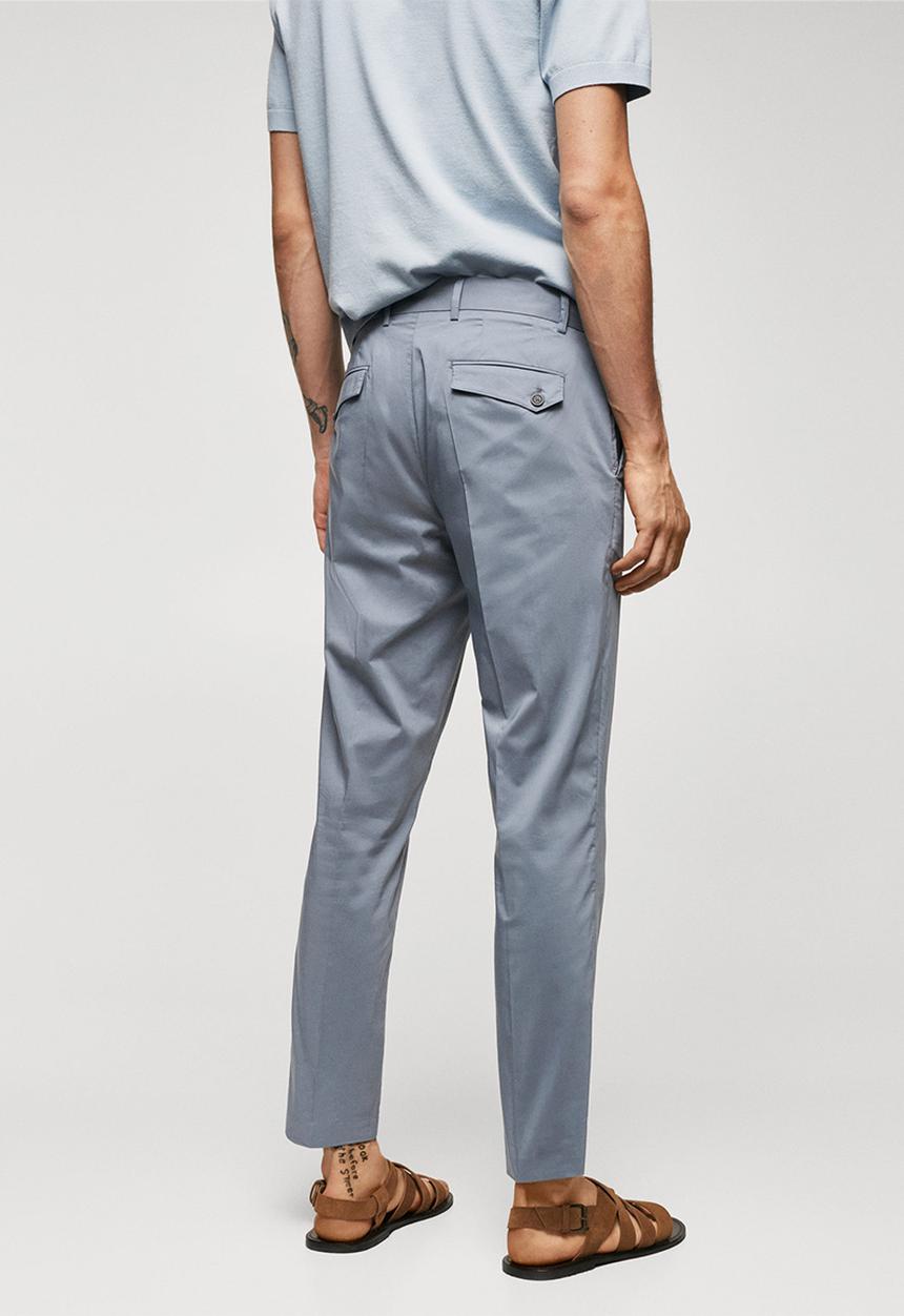 MANGO - Trousers yeco - medium blue