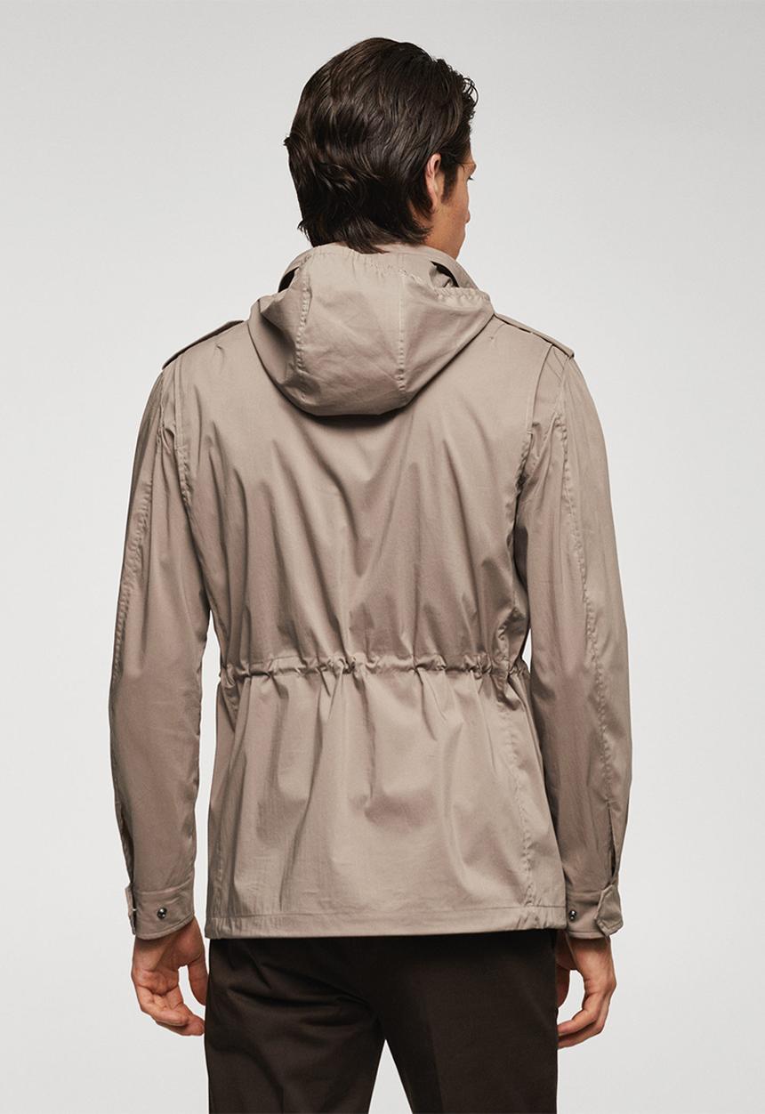 MANGO - Jacket gaza - light pastel brown