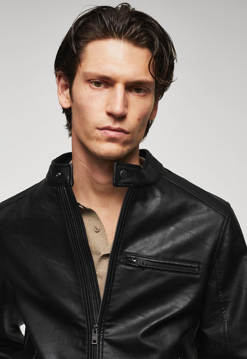 MANGO - Jacket brake - black