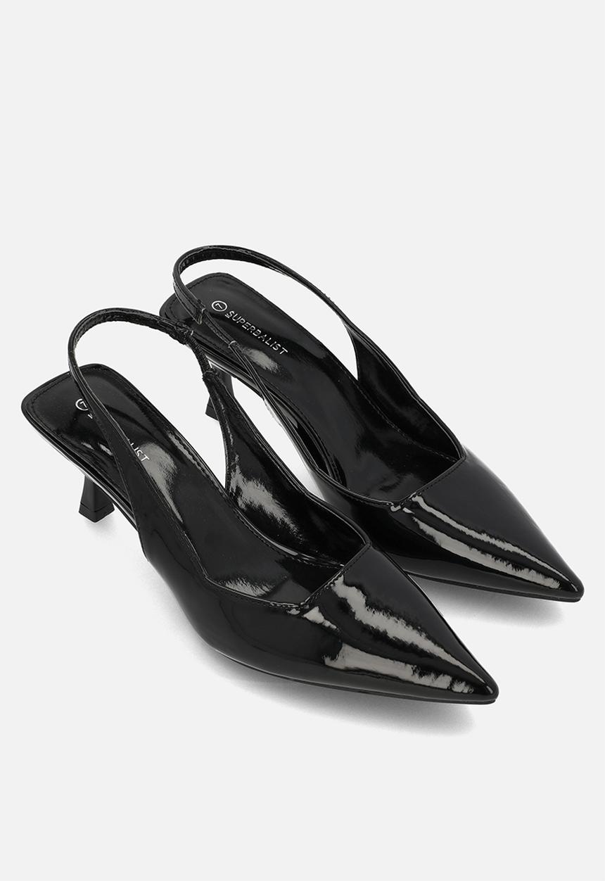 Superbalist - Tylah slingback kitten heel - black