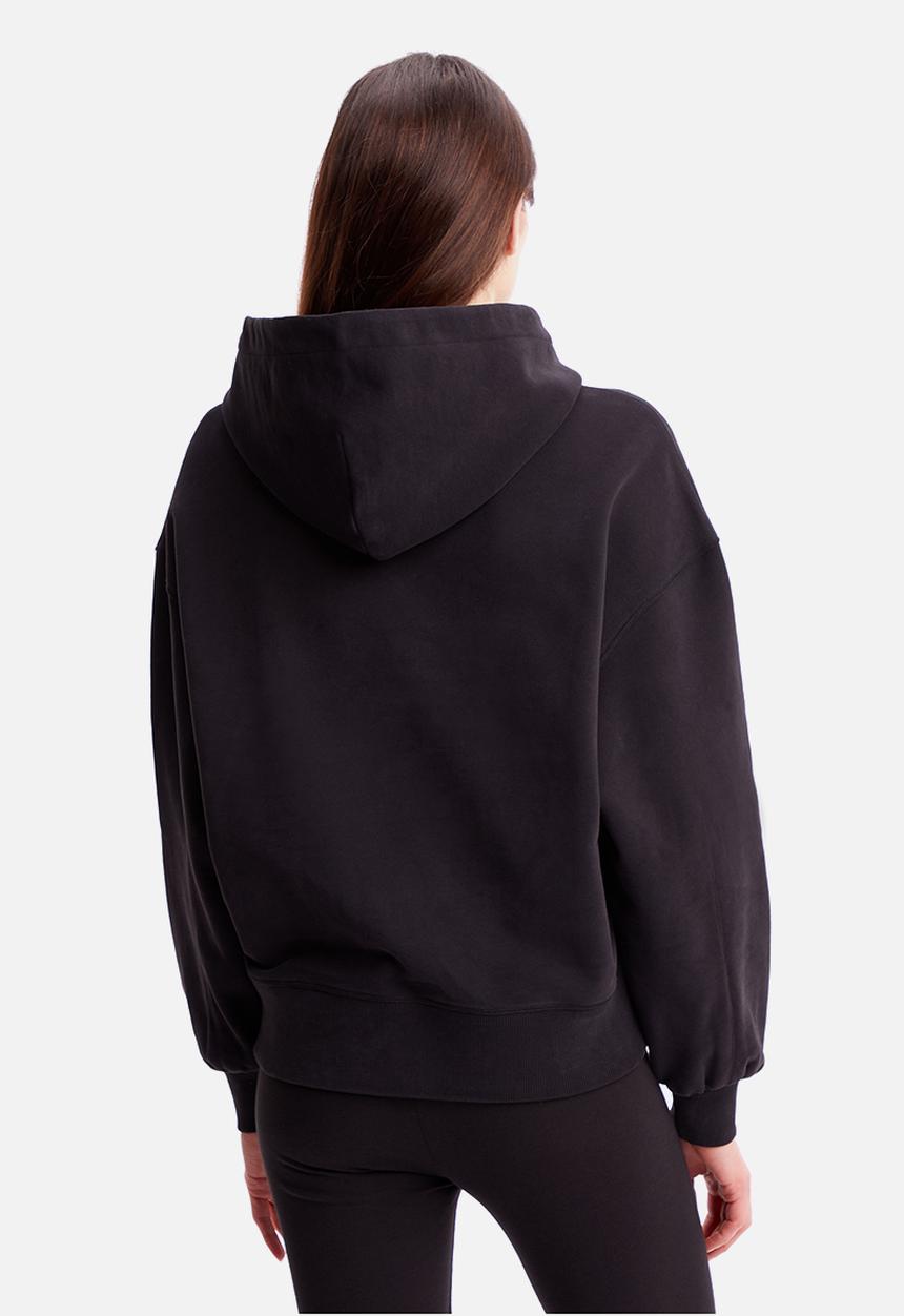 Calvin Klein - Micro monologo hoodie - ck black