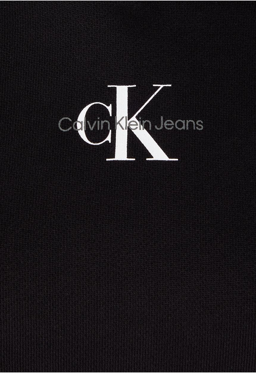 Calvin Klein - Micro monologo hoodie - ck black