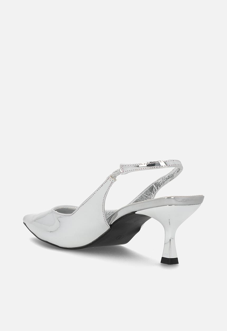 Superbalist - Tylah slingback kitten heel - silver
