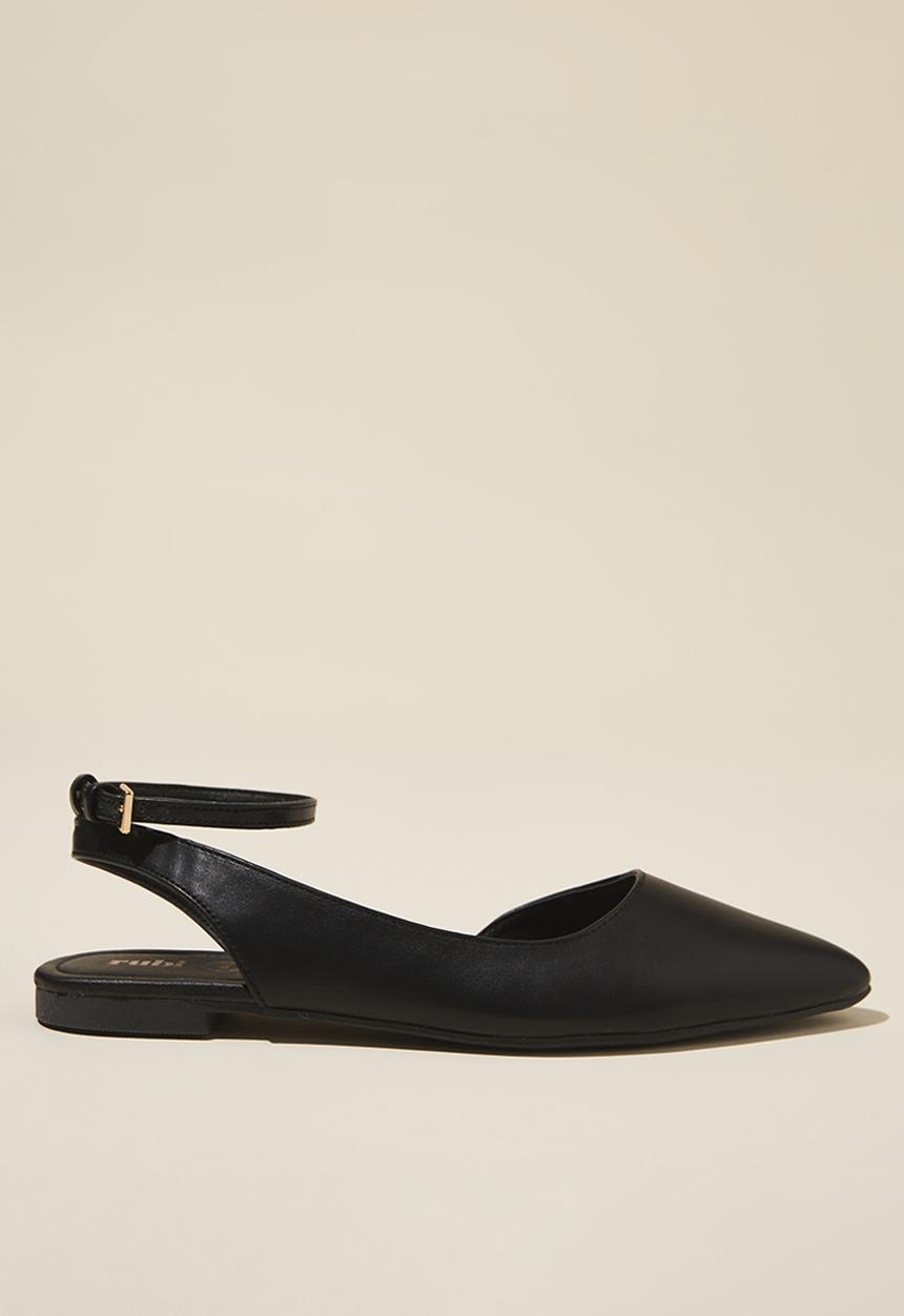 Cotton On - Mia ankle strap ballet - black