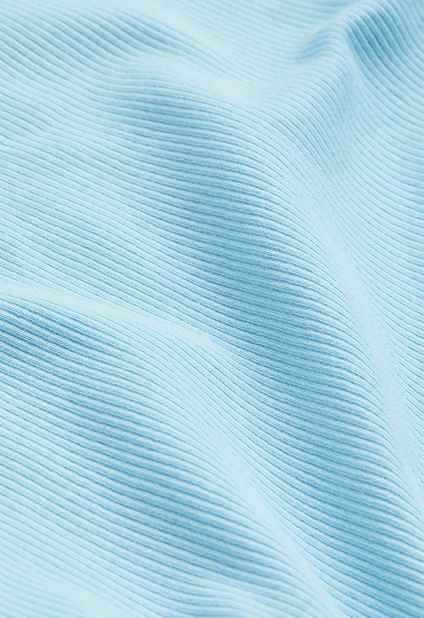 H&M - Ribbed cropped top - blue