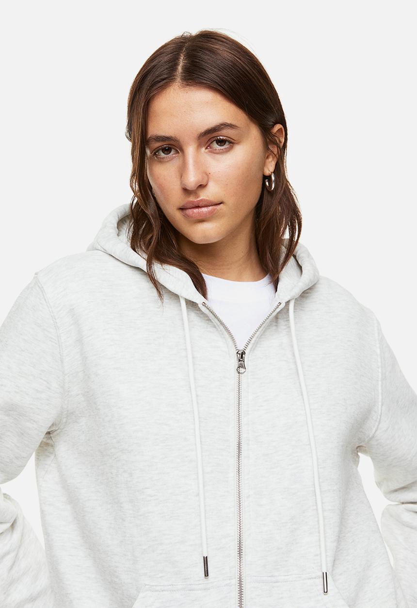 H&M - Zip-through hoodie - grey