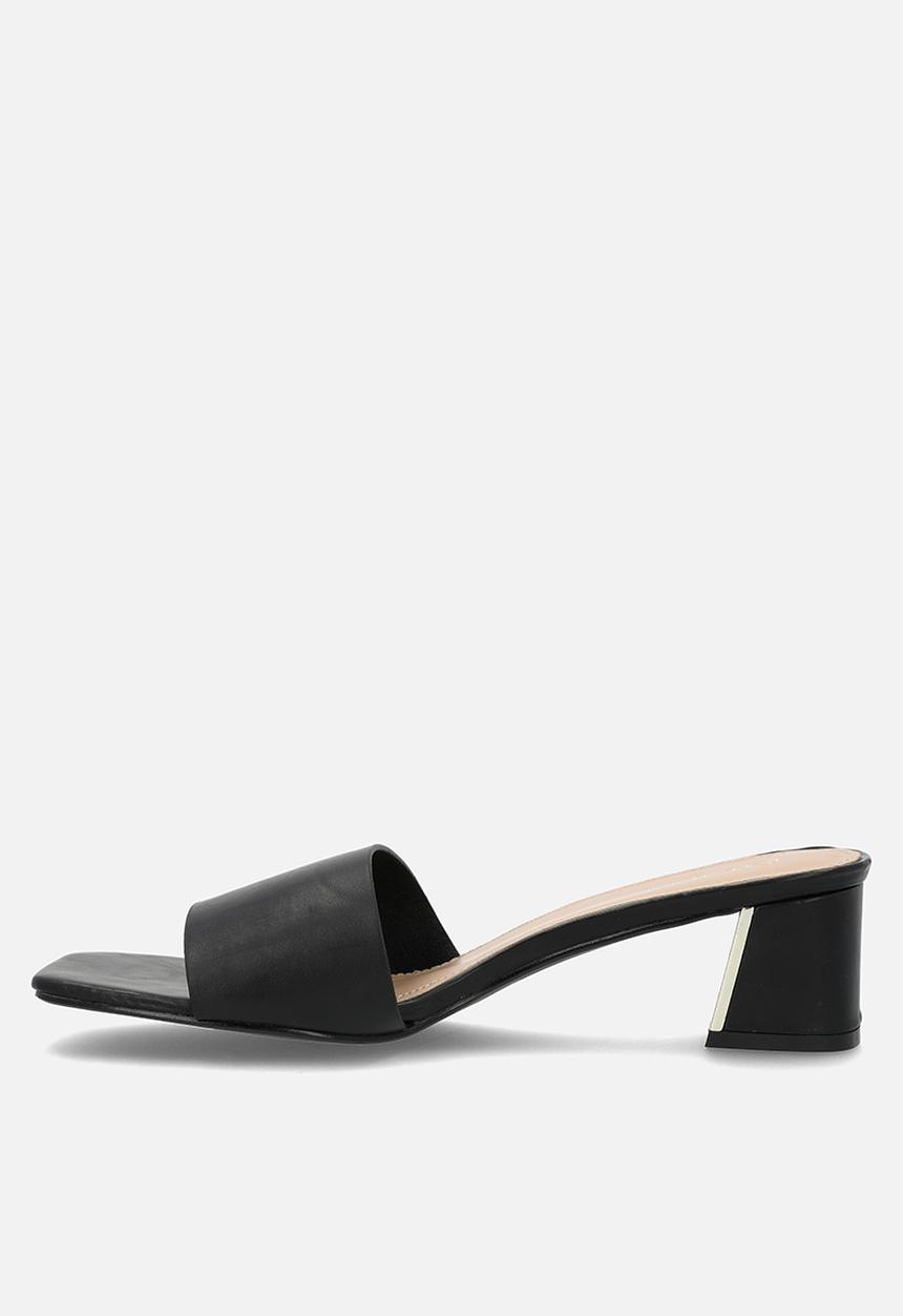 edit - Alana open toe mule - black