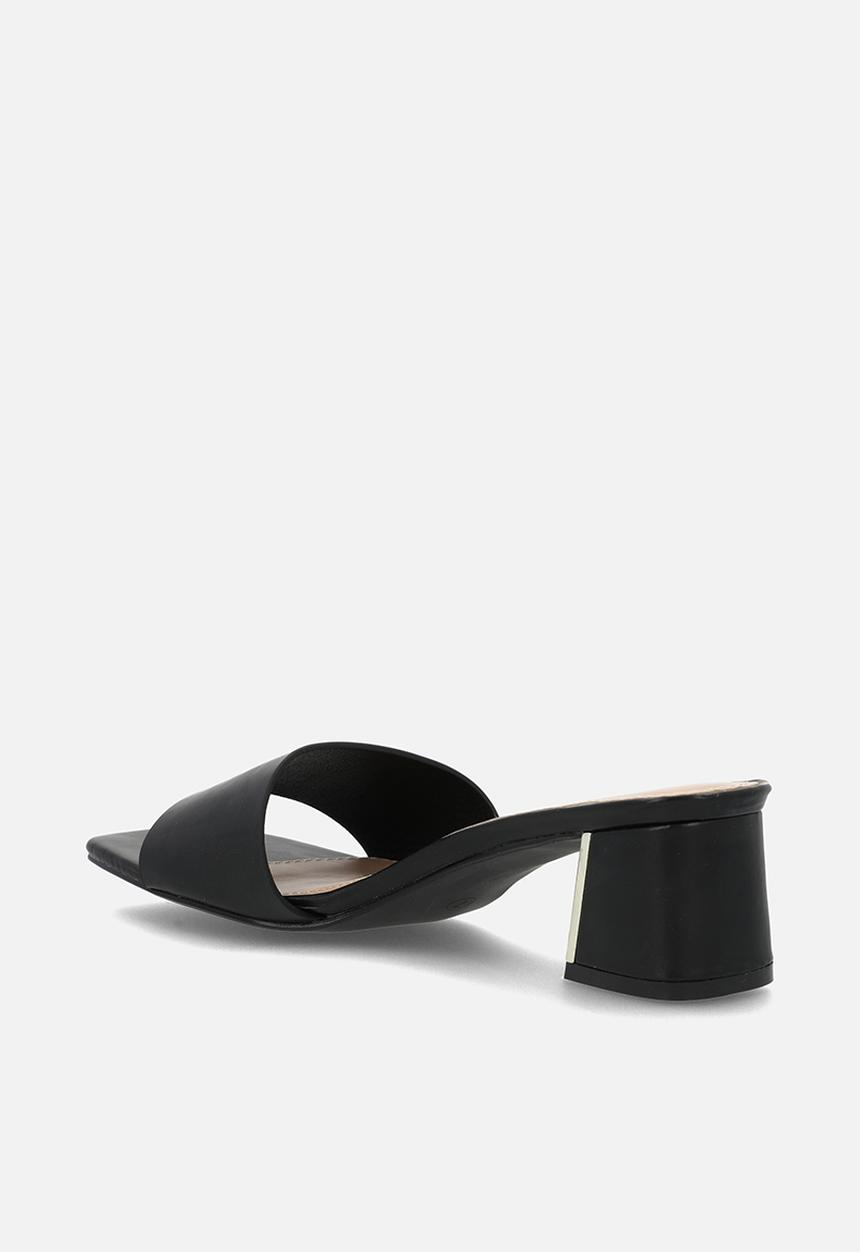 edit - Alana open toe mule - black