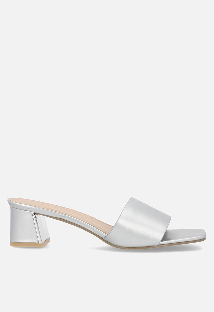 edit - Alana open toe mule - silver