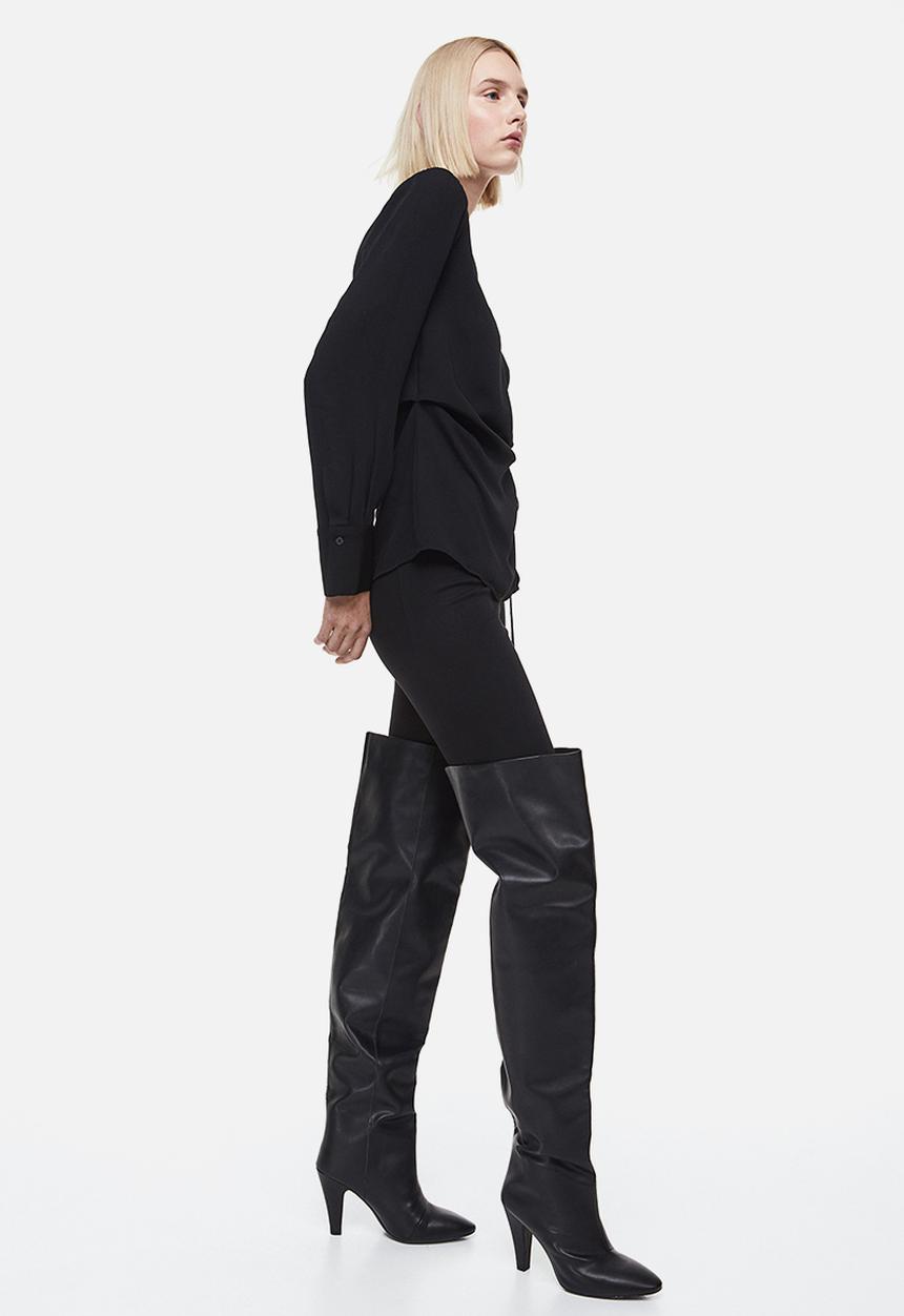 H&M - Wrap blouse - black