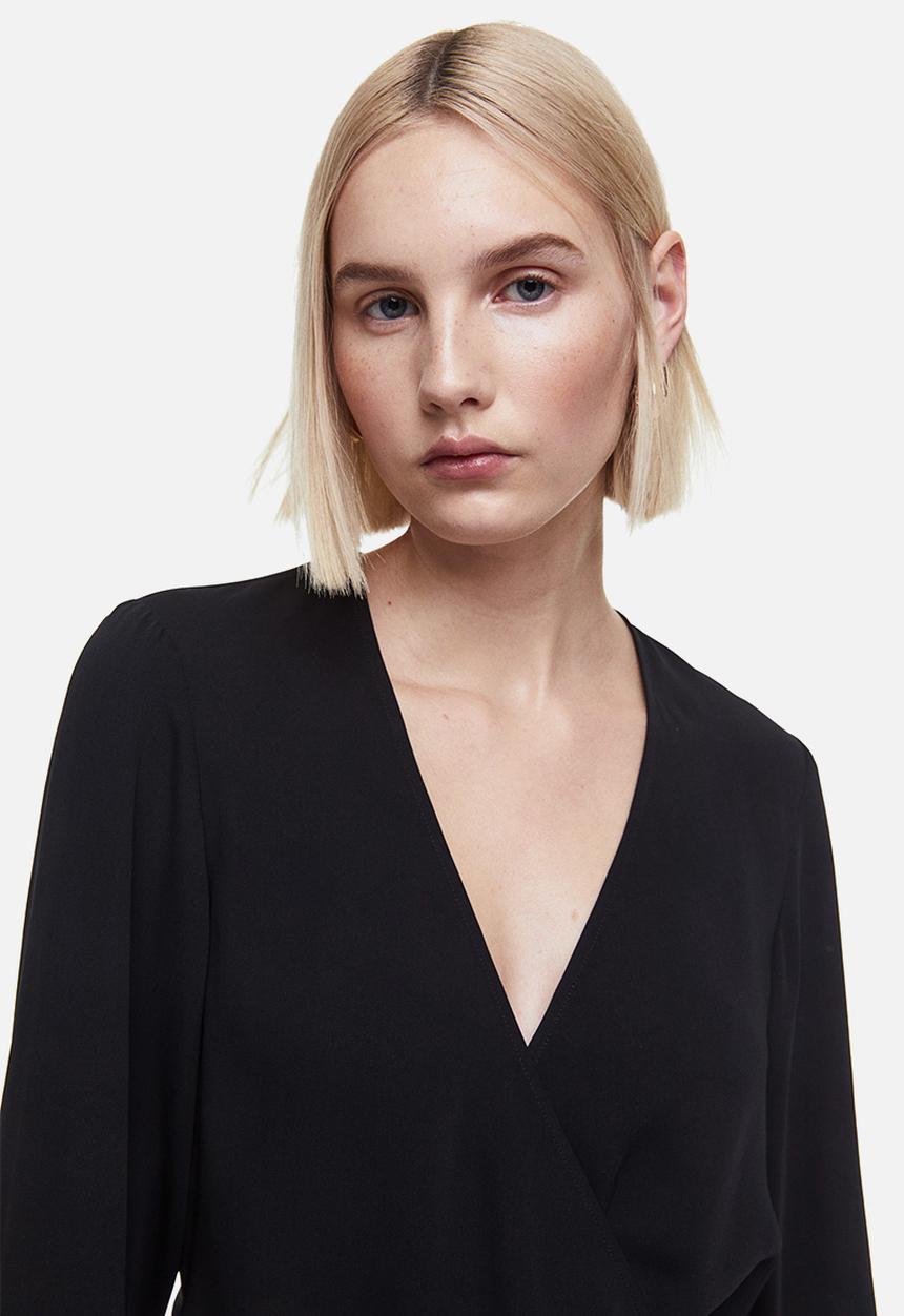H&M - Wrap blouse - black