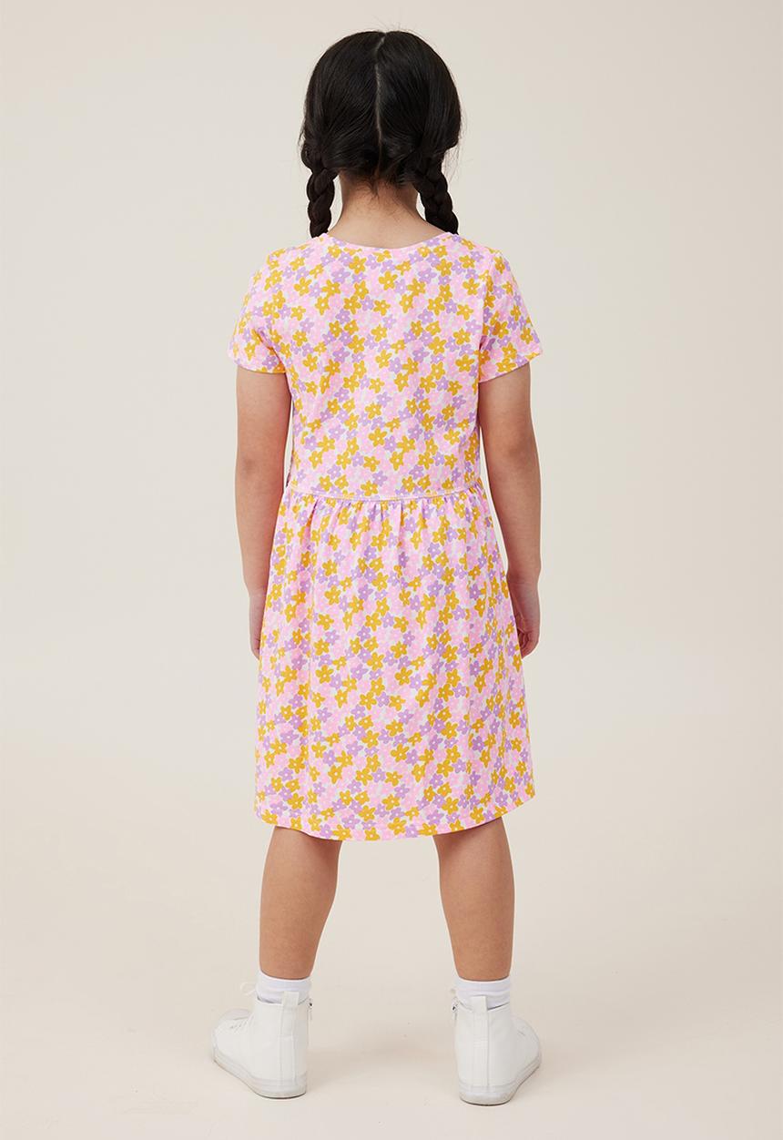 Cotton On - Freya short sleeve dress - chameleon/ditsy floral