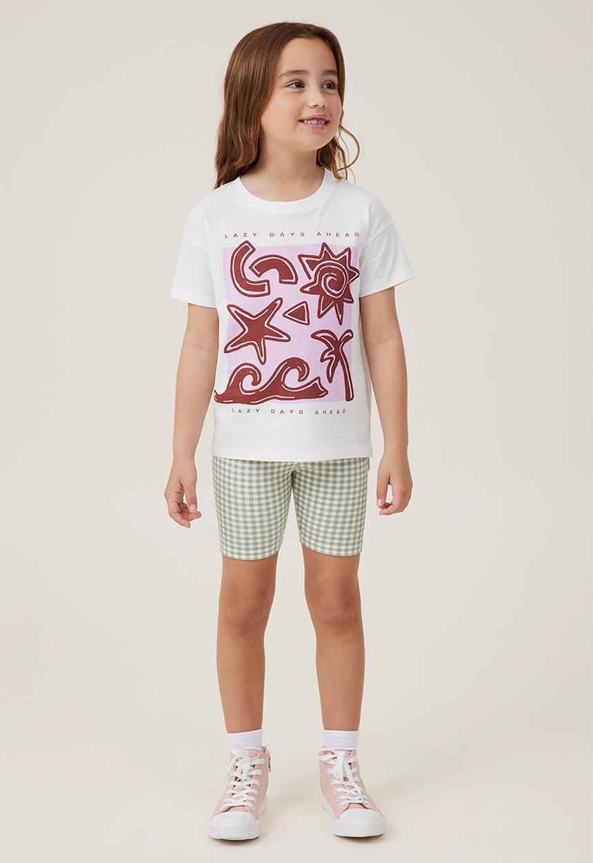Cotton On - Hailey bike short - deep sage/gingham