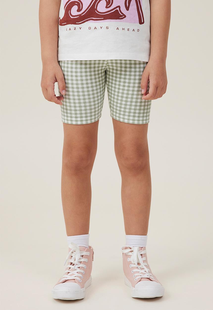 Cotton On - Hailey bike short - deep sage/gingham