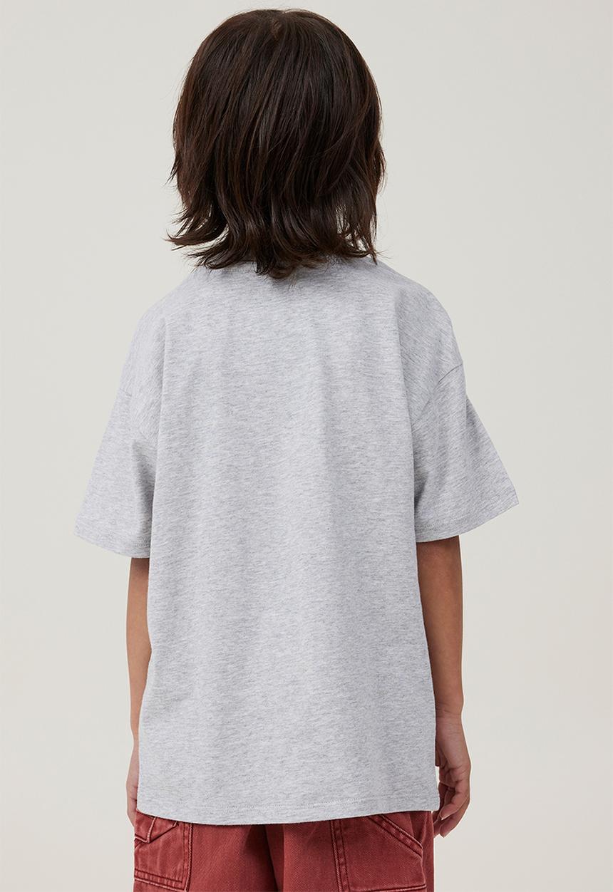 Cotton On - License drop shoulder short sleeve tee - lcn has fog grey marle/transformers