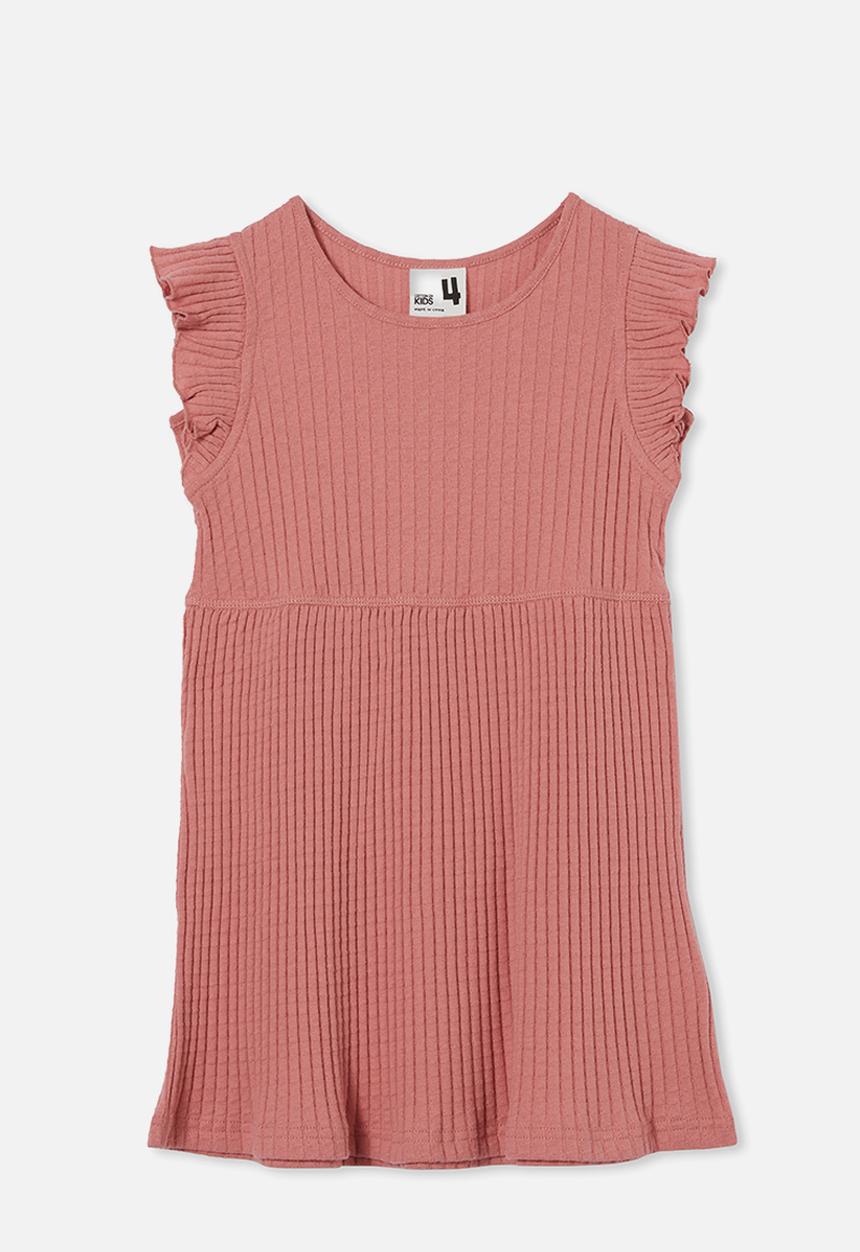 Cotton On - Ava short sleeve dress - clay pigeon