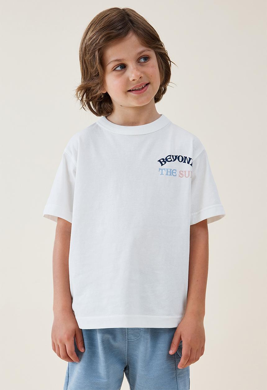 Cotton On - Jonny short sleeve print tee - vanilla/beyond the sun