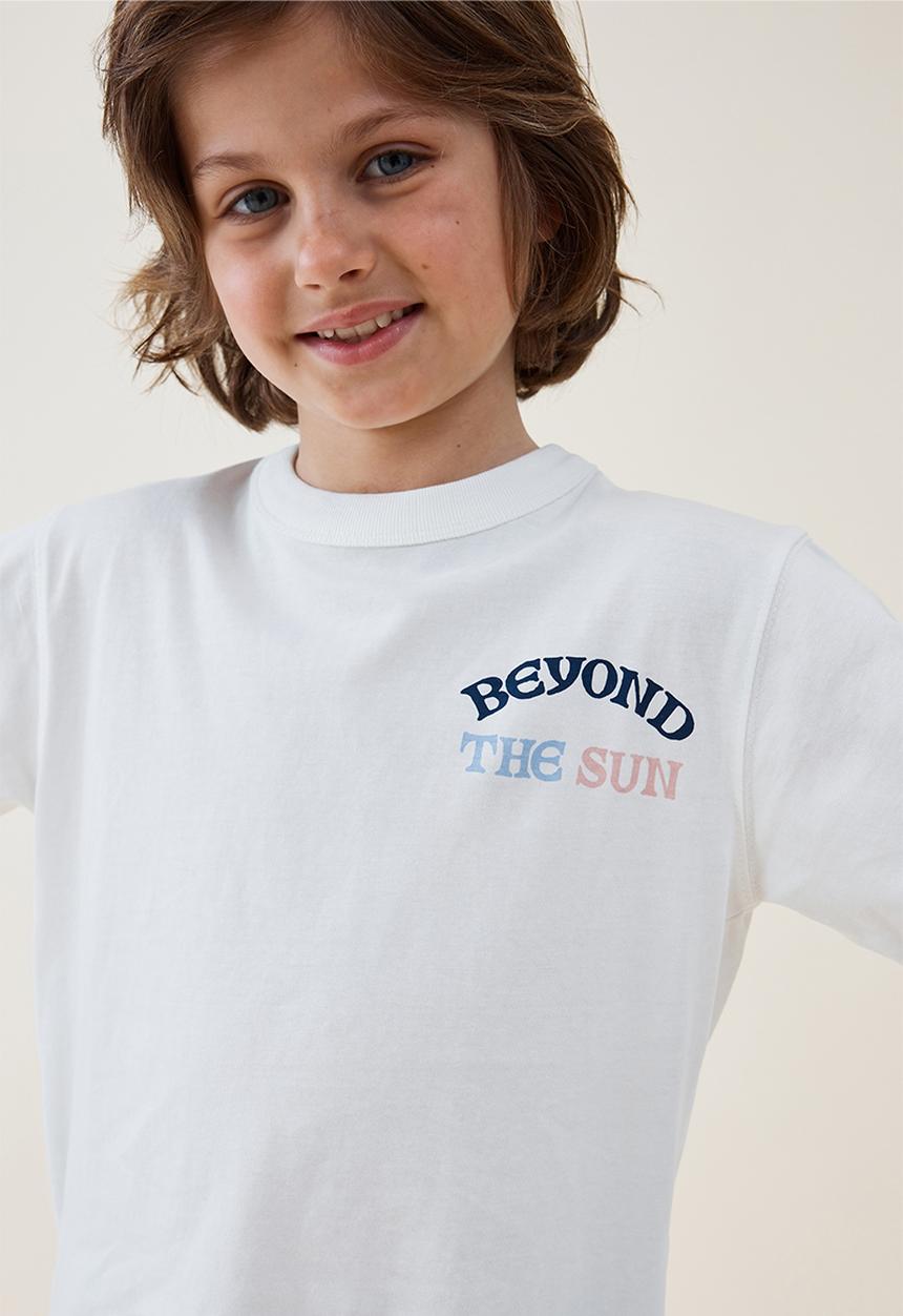 Cotton On - Jonny short sleeve print tee - vanilla/beyond the sun