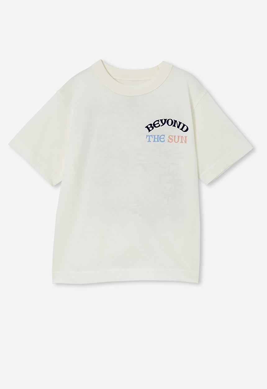 Cotton On - Jonny short sleeve print tee - vanilla/beyond the sun