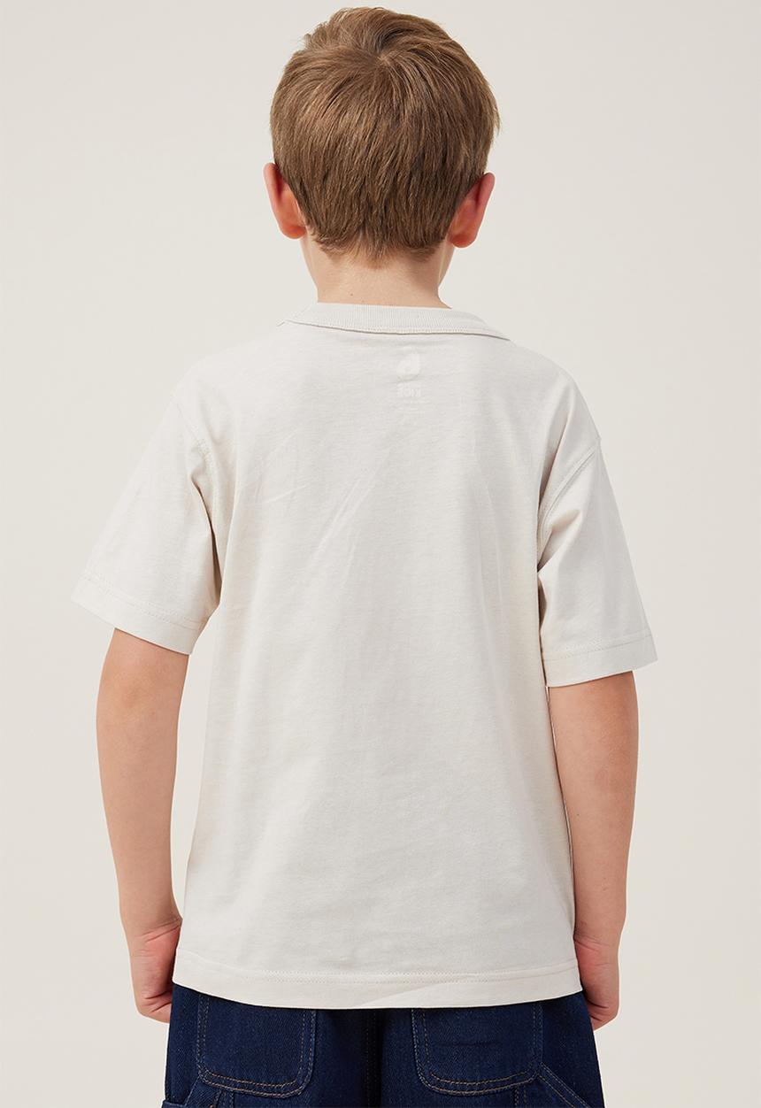 Cotton On - Jonny short sleeve print tee - rainy day/break-even eagle