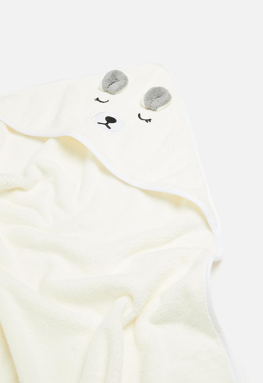 Pop Candy - Baby hooded blanket - cream
