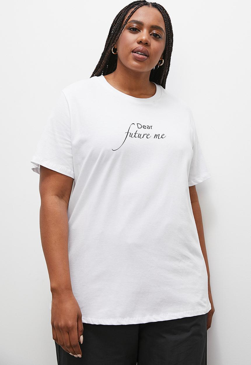 Superbalist - Choose yourself slogan tee - white