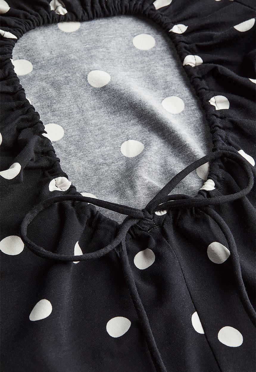 H&M - Cut-out top - black
