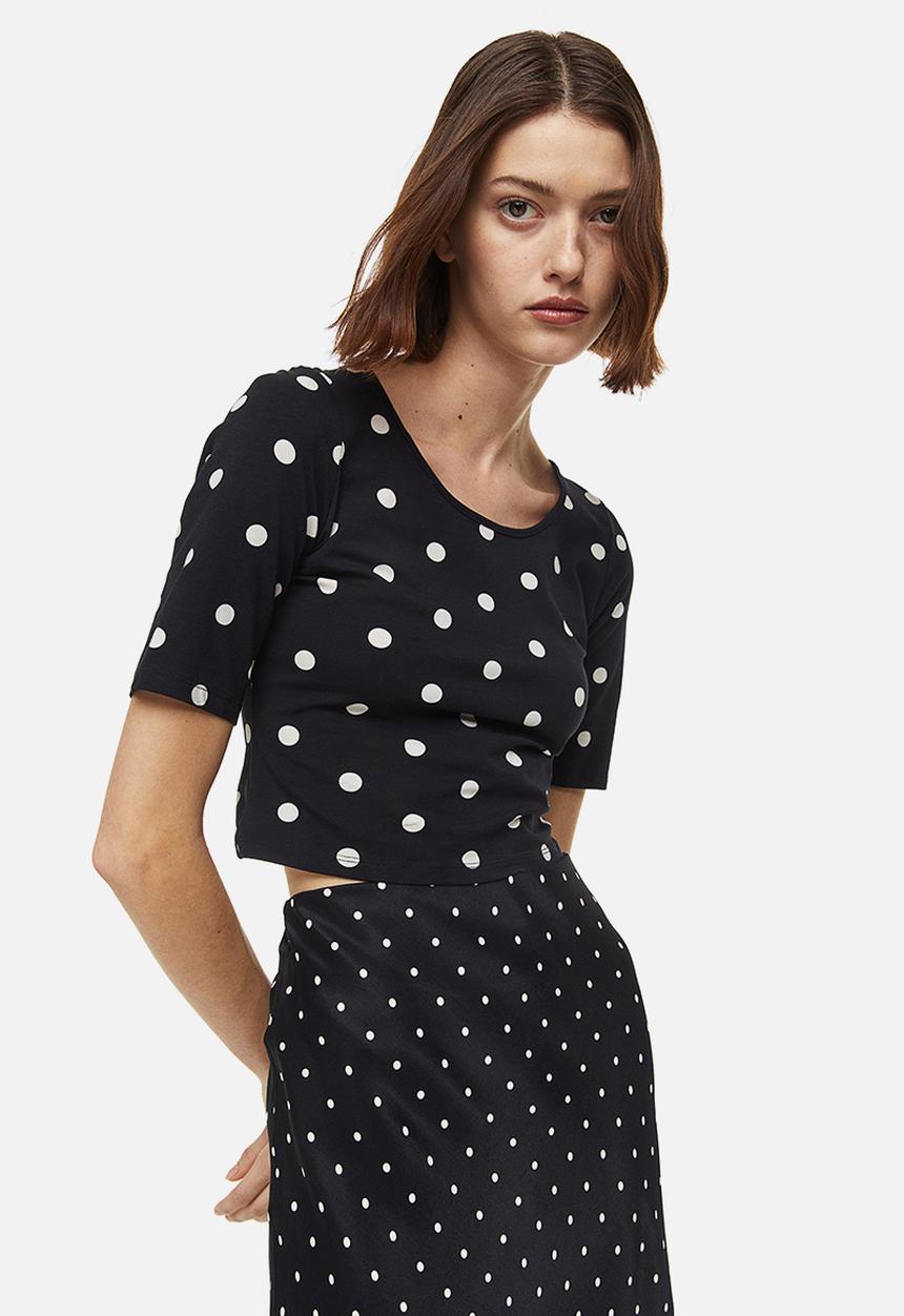 H&M - Cut-out top - black