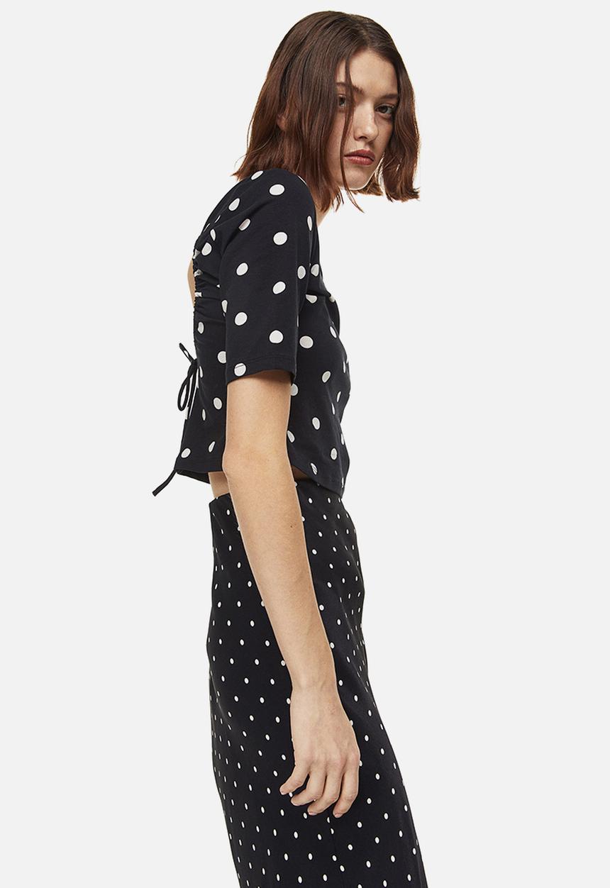 H&M - Cut-out top - black
