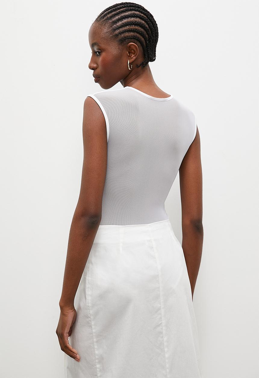 Superbalist - Mesh inset bodysuit - white
