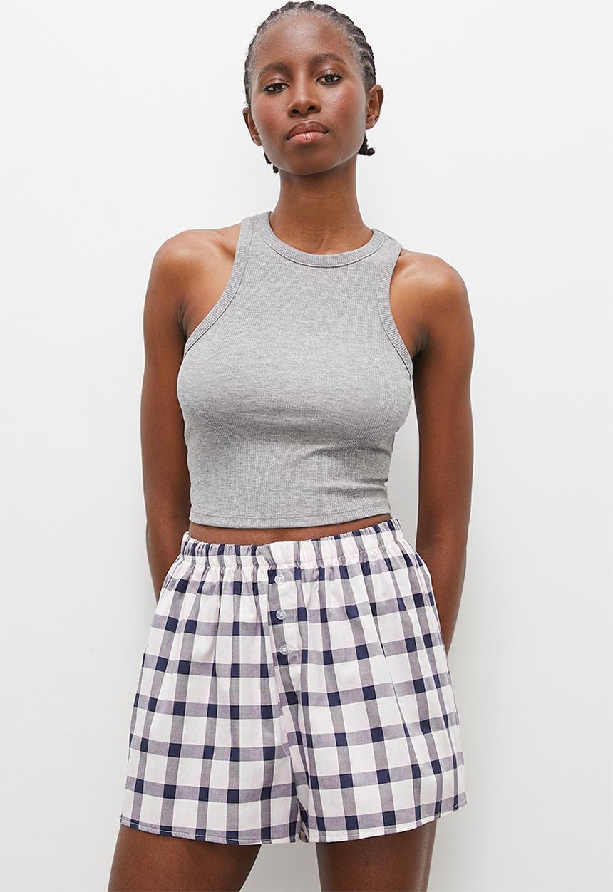 Superbalist - Easy fit woven sleep short - multi gingham