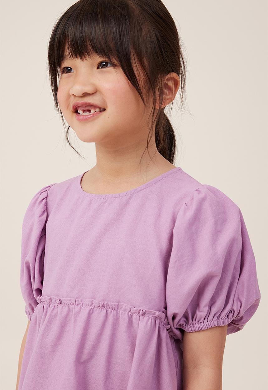 Cotton On - Kimora short sleeve dress - chalky mauve