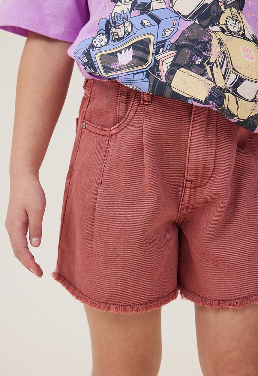 Cotton On - Kyla denim short - henna