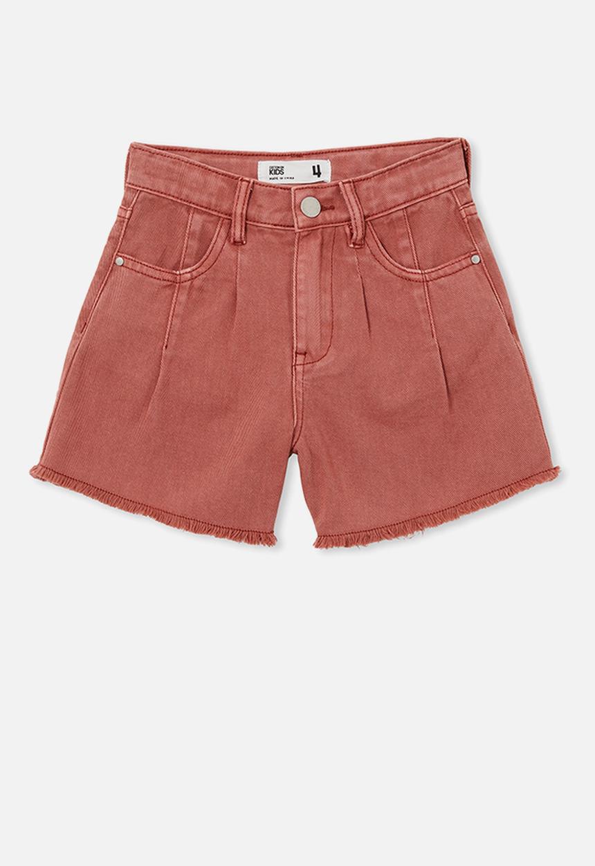 Cotton On - Kyla denim short - henna
