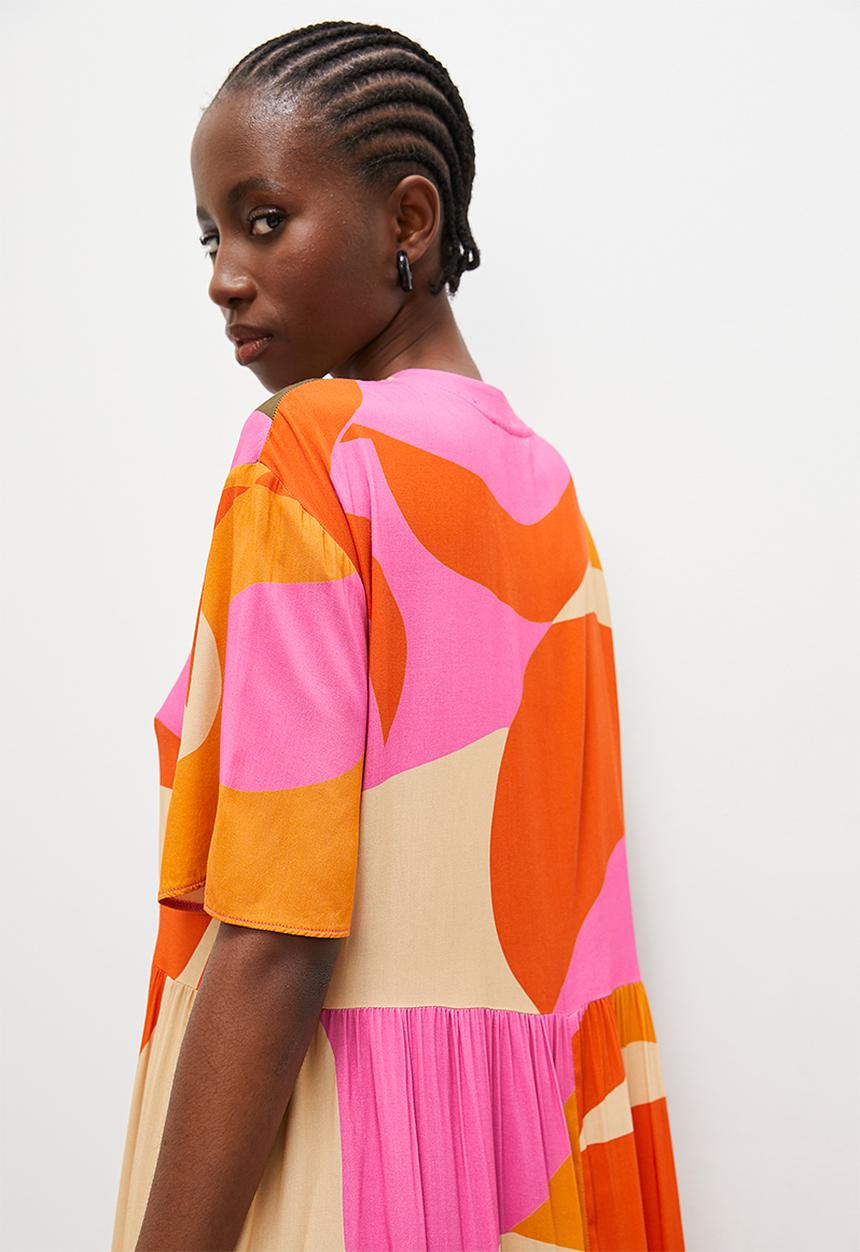 Superbalist - Mandarin collar shirt dress - multi