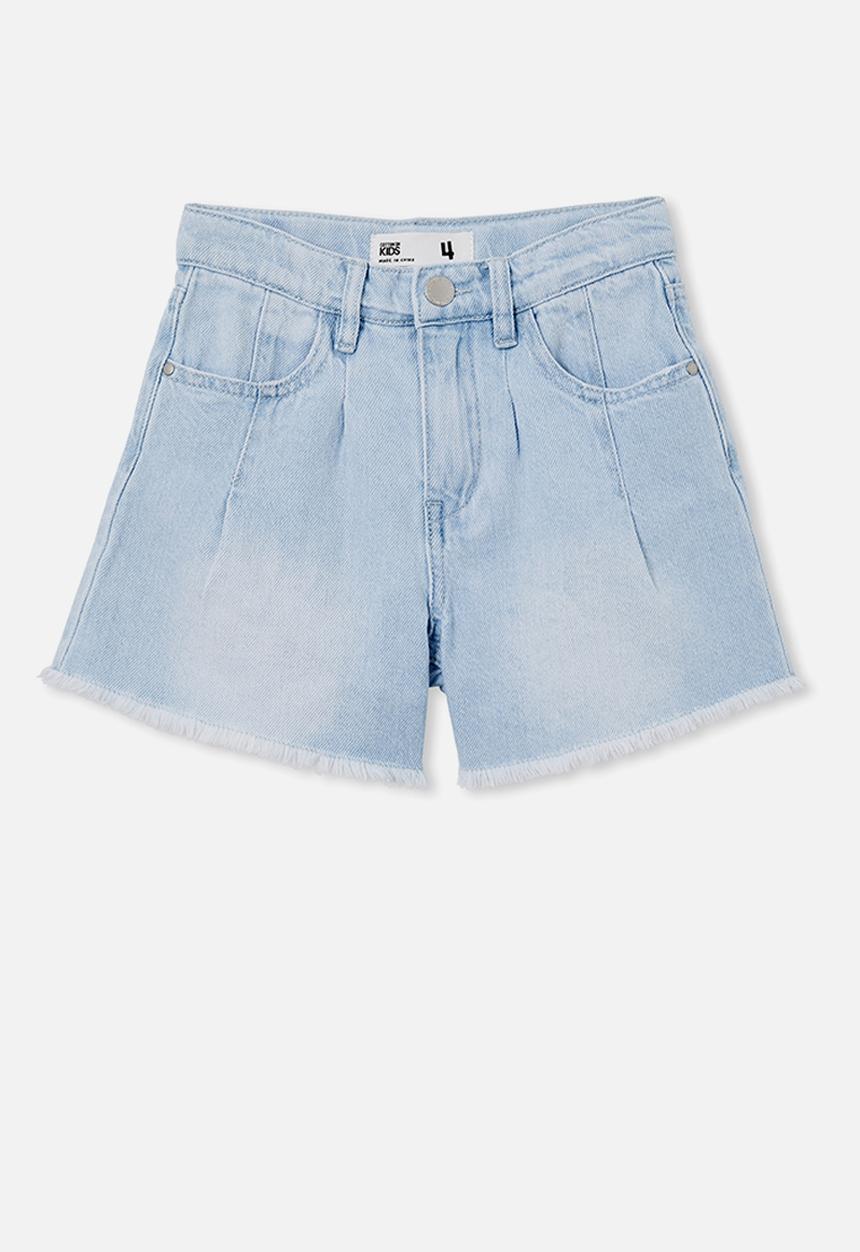 Cotton On - Kyla denim short - bleach blue wash
