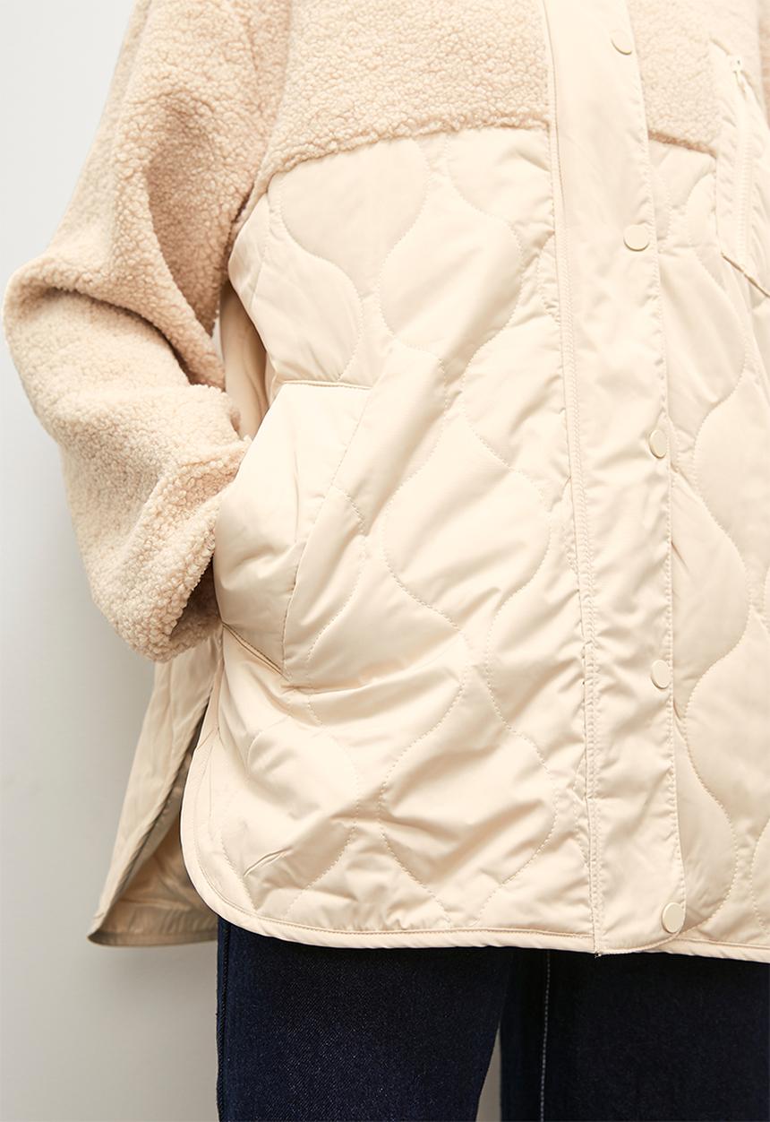 Superbalist - Fabric combo puffer - sand