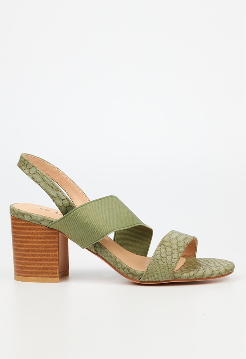 Butterfly Feet - Vanya 1 block heel - olive