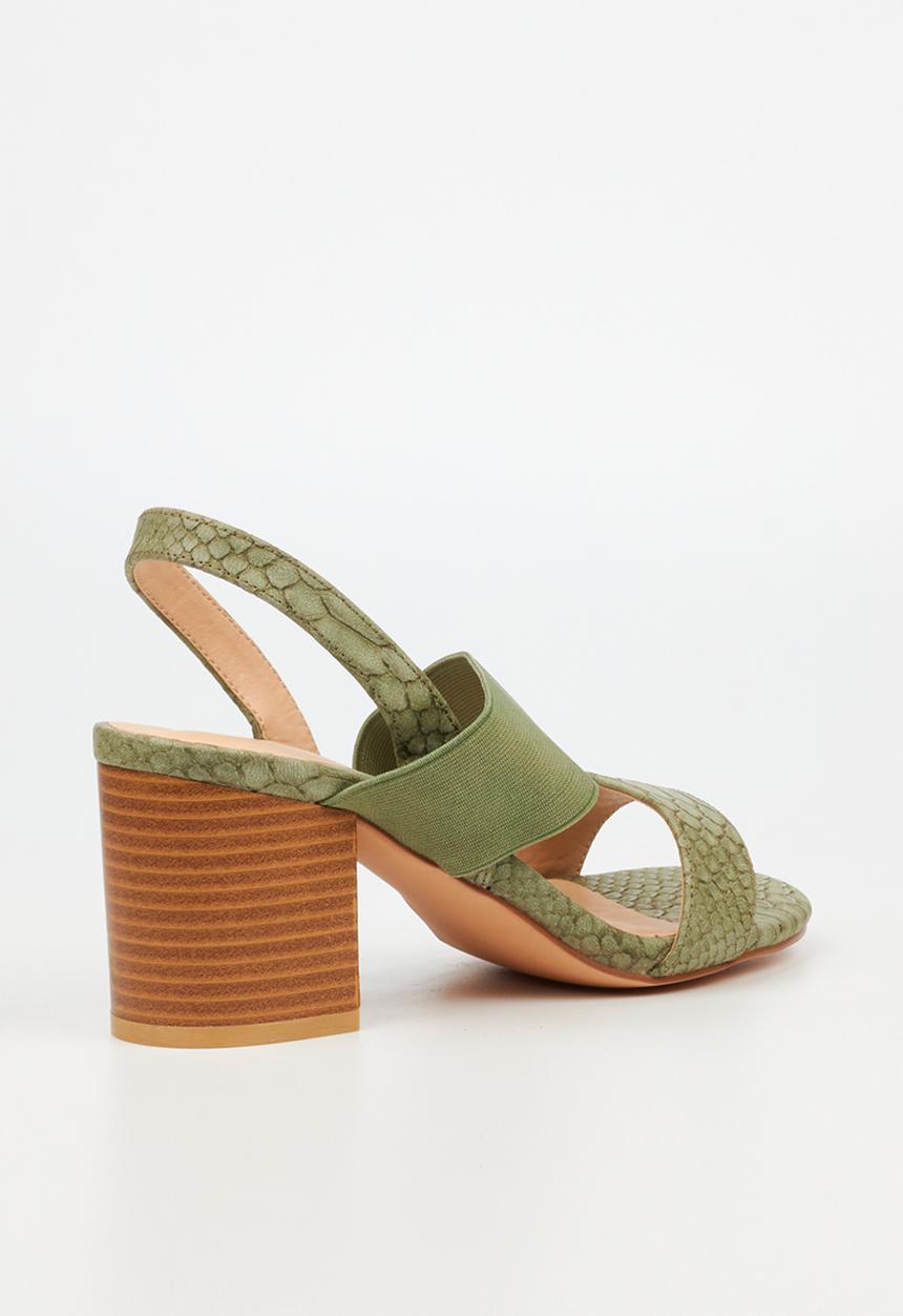 Butterfly Feet - Vanya 1 block heel - olive
