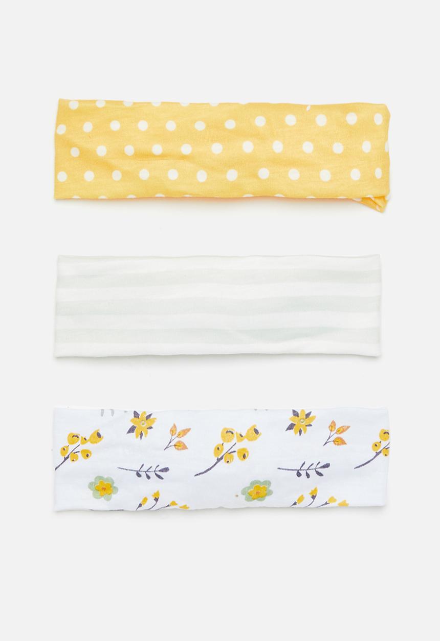 Pop Candy - 3 Pack baby girls bow headband - multi