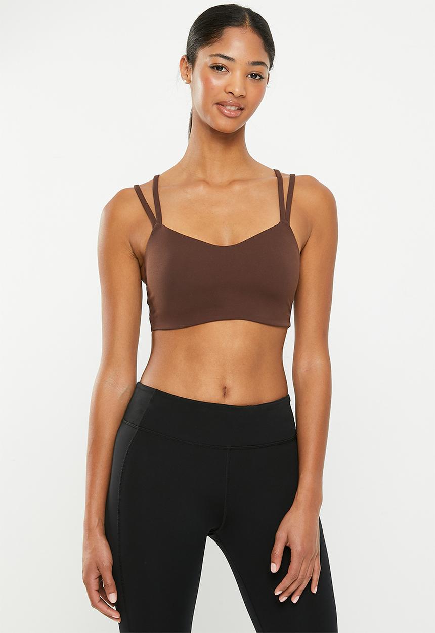 Nike - W nk df alate trace bra - earth / white