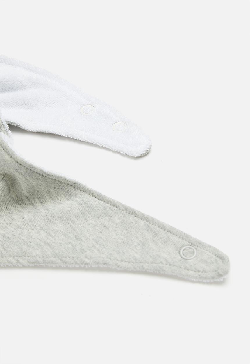 Pop Candy - Baby boys bib - grey 