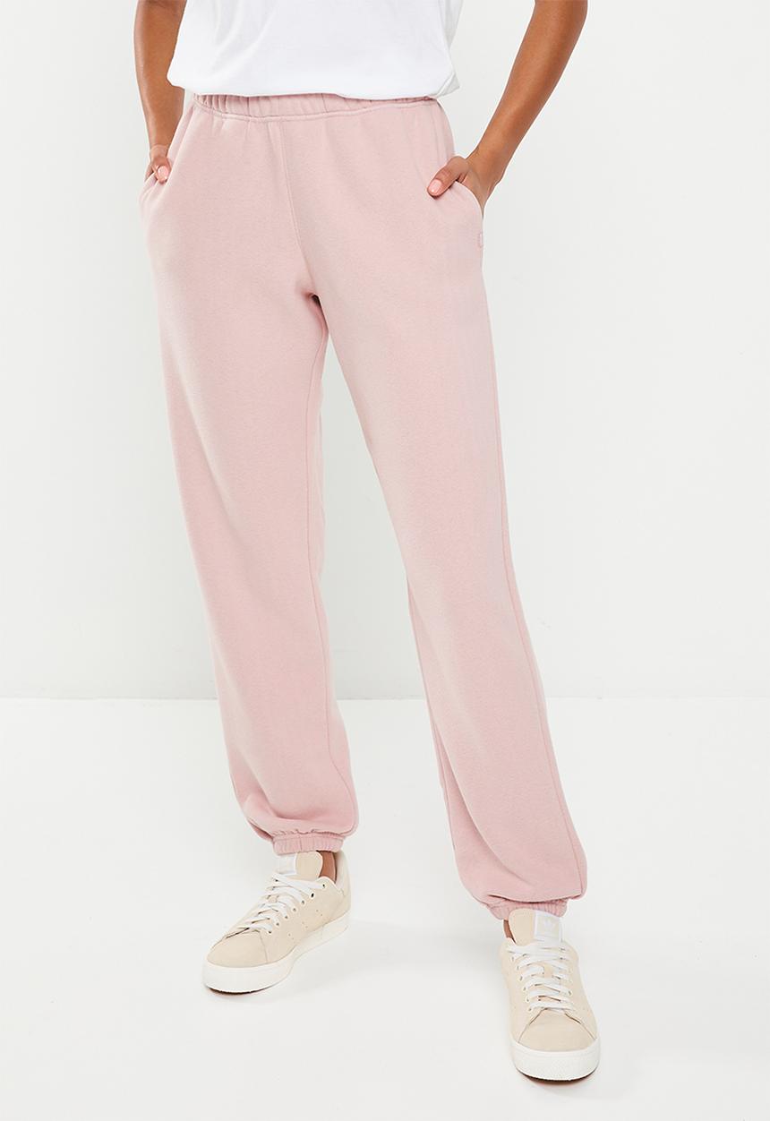 Cotton On - Plush gym track pant - mushroom pearl