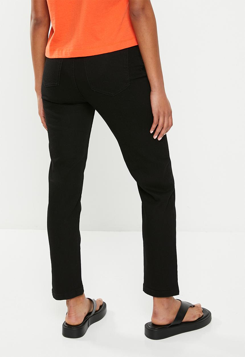 Cotton On - Stretch mom jean - black