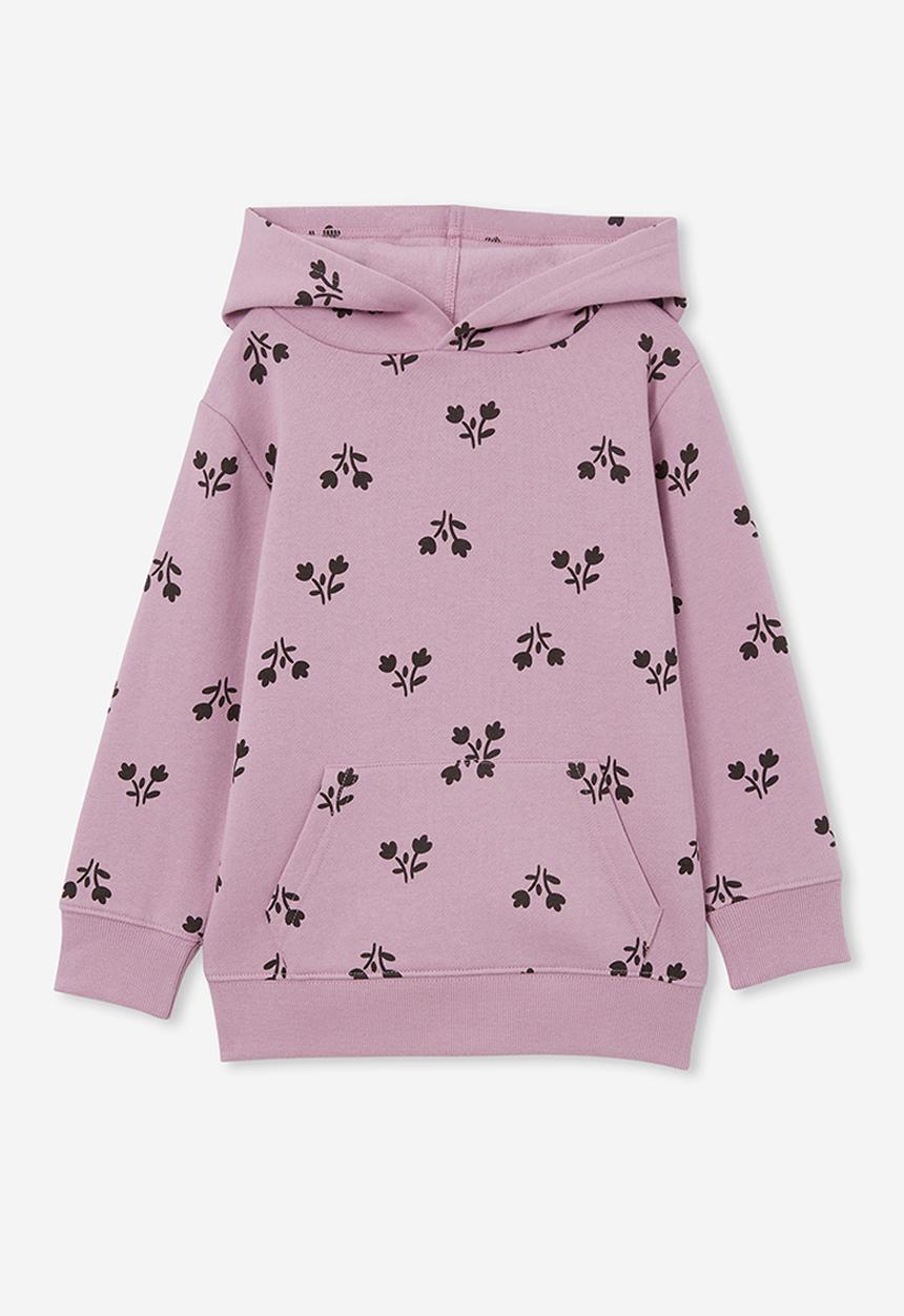 Cotton On - Milo hoodie - chalky mauve/geo floral