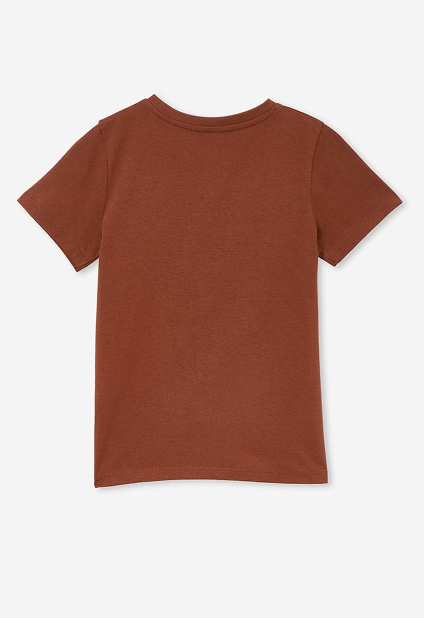 Cotton On - Penelope short sleeve tee - henna/wild and free