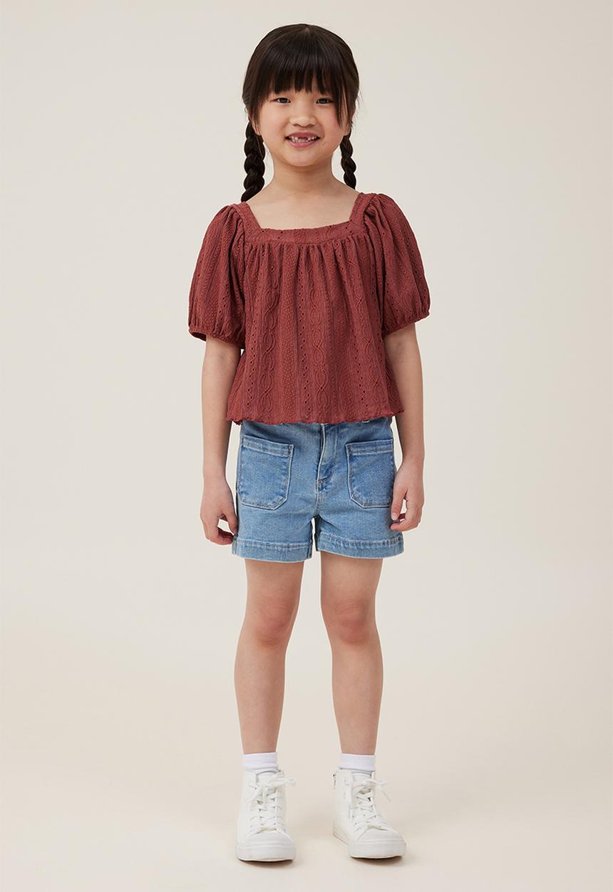 Cotton On - Mia stretch denim short - weekend wash