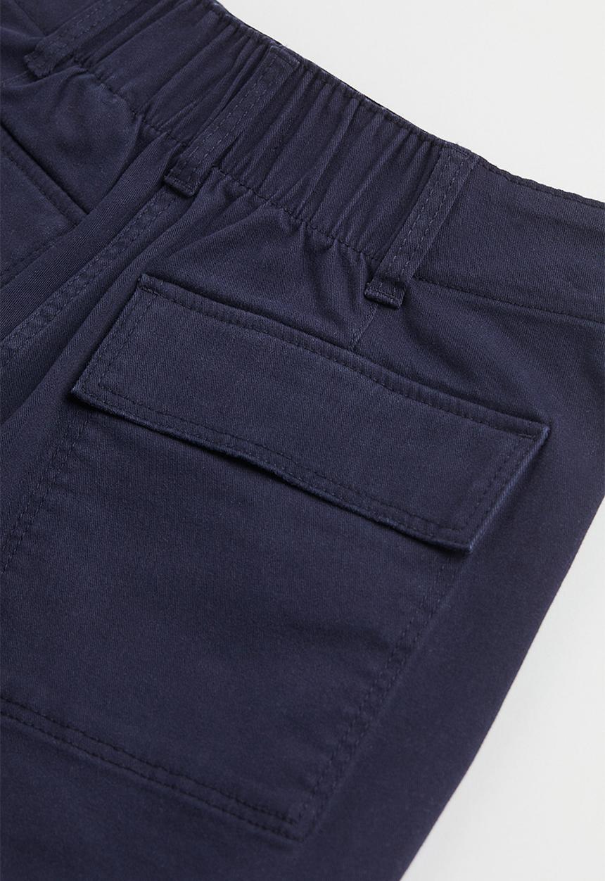 H&M - Cotton twill shorts - dark blue 